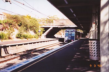 Train at Jannali Station