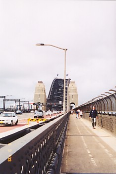 Walkway on Sydney Harbour Bridge