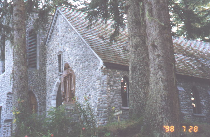 Shrine of St Theresa on small island 