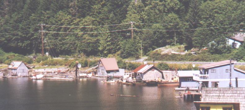 Houseboats near Ketchikan