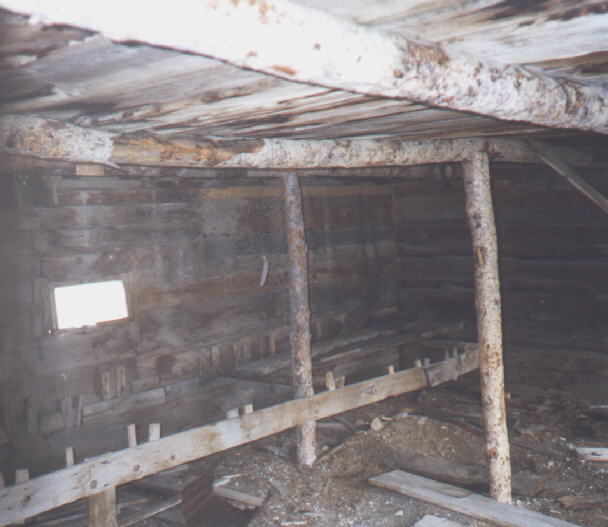 Inside one of house at Gillmore ghost town