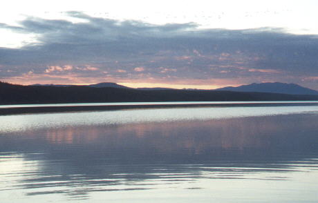 Sunset on Simpson Lake