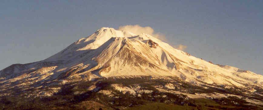 Mt Shasta on Winter Saturday morning