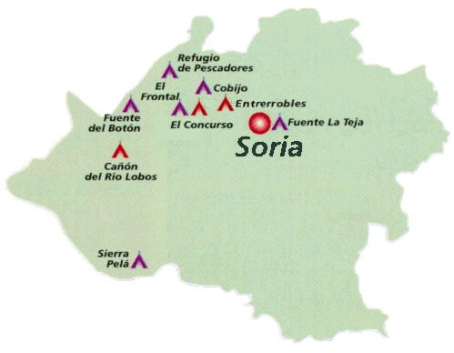 Mapa de camping