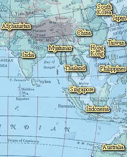 Asian Map �Ȭw�a��