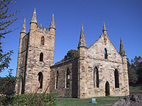 Photo of church in Port Arthur