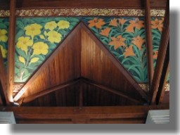 Enlarged view of painted ceiling mural