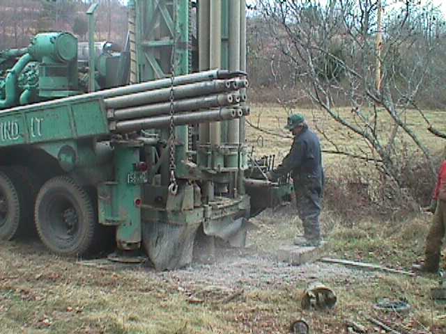 starting to drill