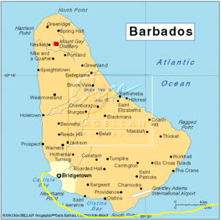 Barbados Map