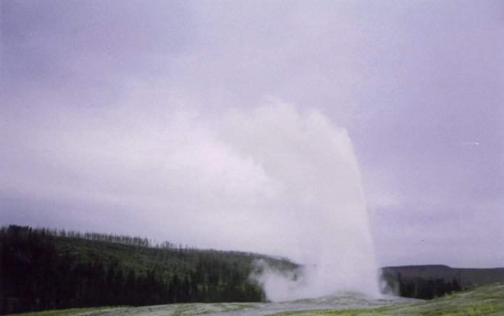 The Old Faithful geyser