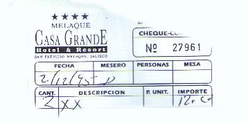 1995 Bar Tab