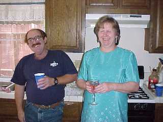 Mom, Frank in the kitchen