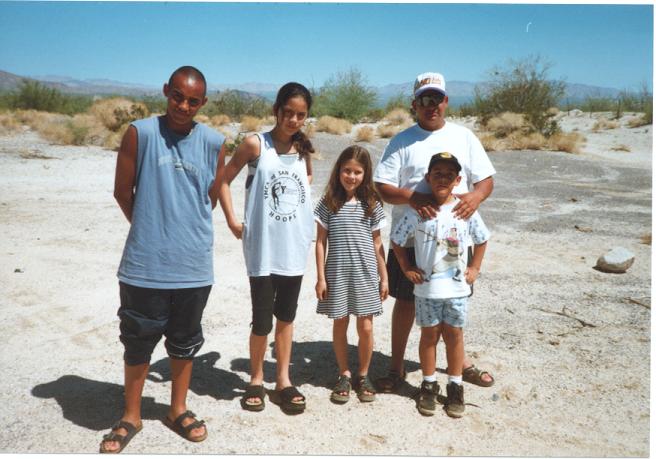 The desert halfway to San Felipe