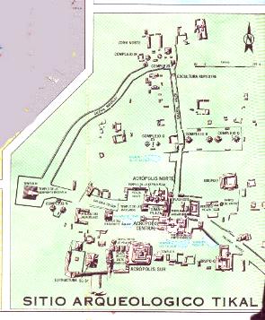 Tikal map
