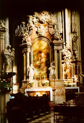 Inside the Stephansdom