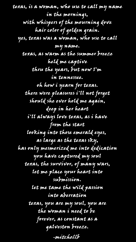 'Texas Is A Woman' copyrighted by -michellb   All Rights Reserved.