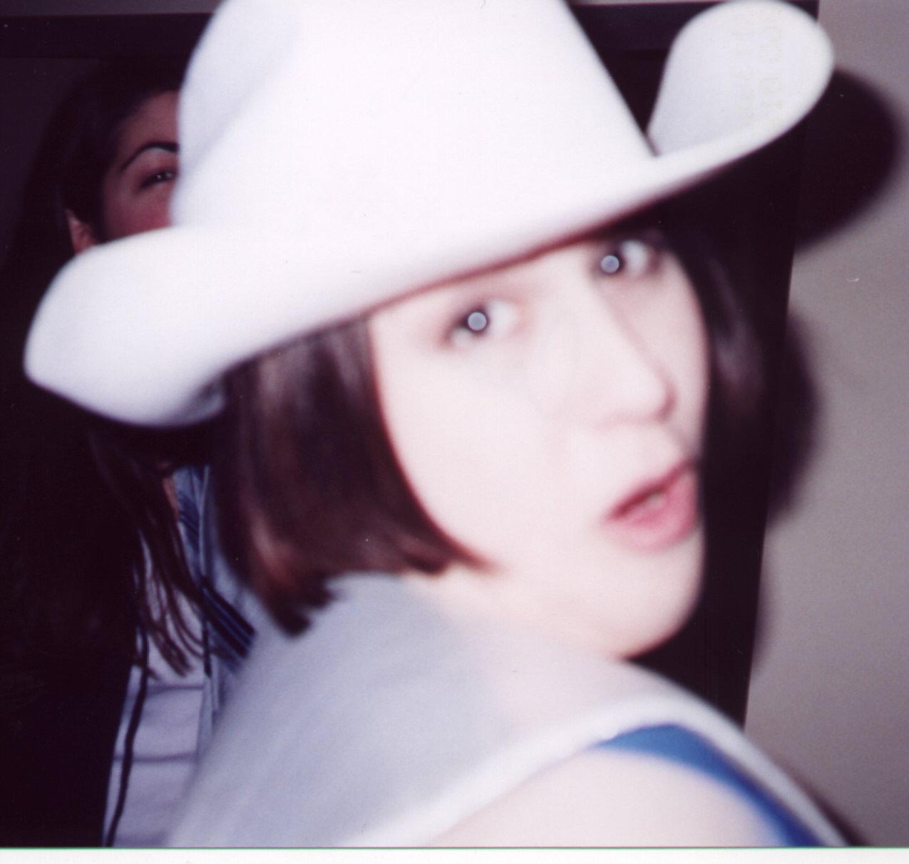 I honestly don't know what's happening here... Cadie as some sorta retro cowgirl... ???