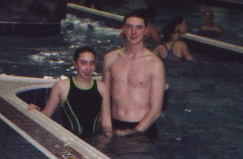 My sister and I swimming...again, this picture is not meant for anybody with a weak stomach.