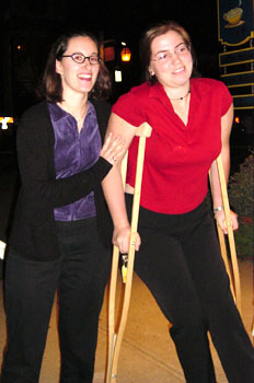 Kristin (Lead & Back. Vocals) andJanet (The bass player) 