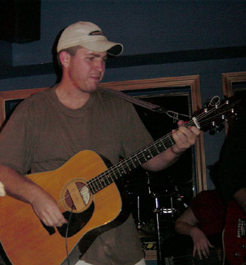 Mike slammin' on the six-string