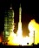 A Long March II F rocket blasts off from launch pad with the Shenzhou IV unmanned capsule aboard in the rocket base of Jiuquan in Northwest China's Gansu Province early Monday. This flight includes experiments involving astronaut flight system and life support system which could soon lead to a manned flight. [Xinhua] 