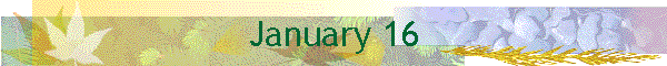 January 16