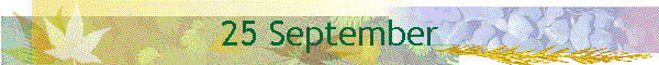 25 September