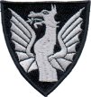 This patch came in 1983, and is the patch of 12 Brigade (Brig 12). Brig 12 is also known as "Tr�nderbrigaden". The brigade was 5 Brigade before the 2nd World War, and was re-established as Kombinert regiment nr 12 (KR 12) after the war. It was renamed 12 Brigade in 1980.