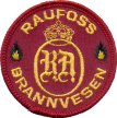 Raufoss was established in 1896 for munitions production, and was owned by the Norwegian Government. Today is Raufoss ASA the parent company in an international Concern, dealing mainly with car components. The patch of Raufoss Brannvesen (Raufoss Fire Department) was introduced in the early 80s, and has a crown in the crest because it was owned by the Government. Since January 1 2002 Raufoss Fire Departments is a unit within Raufoss Beredskap, and is 100 privately owned. Since they no longer belong to the Government, they must remove the crown is the patch. Raufoss Fire Department is the fire department of the industrial area of Raufoss, as well as the municipality of Vestre Toten.