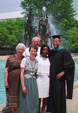 Family at graduation
