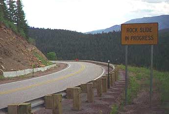 Rock Slide in Progress