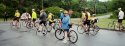 Tracey at the start at Pendleton Elementary School.