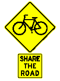 Share the Road sign