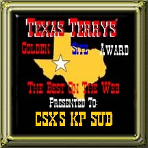 Texas Terrys' Golden Site Award