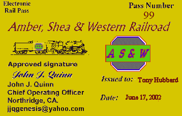 Amber, Shea & Wester RR