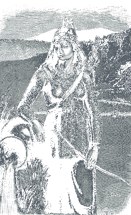 Skadhi, Bow Goddess, Ski-Goddess, Mountain-wanderer