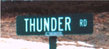 Thunder Road Sign