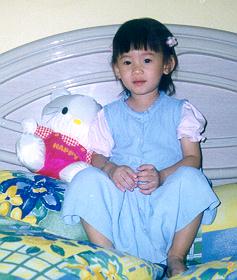 On the bed Jan. 2000