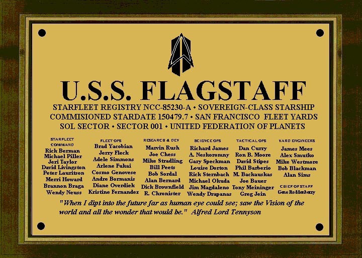 Flagstaff-A Dedication Plaque