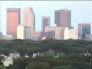 Downtown Winnipeg from the West