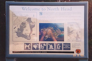 Signboard at North Head