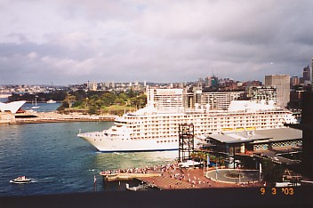 Cruise Liner at Sydney Harbour