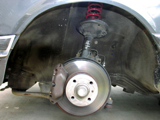 Upgraded front brakes.  Dual feed brake lines w/stainless steel.