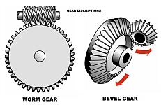 Worm and Bevel Gear