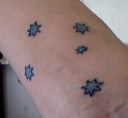 Image of my forearm Southern Cross tattoo