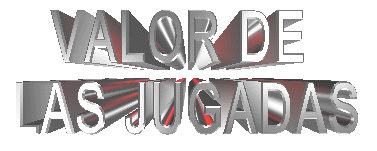 VALOR DE LAS JUGADAS