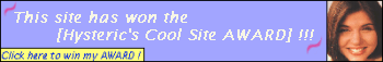 Hysterics Cool Site Awards