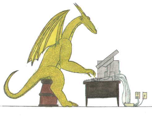 Me sitting at the computer.