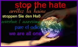 Please help stop the hate...