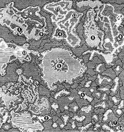 black and white map of the U5 underworld